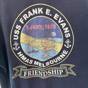 Vintage Aussie Navy t shirt size large